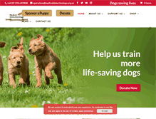 Tablet Screenshot of medicaldetectiondogs.org.uk